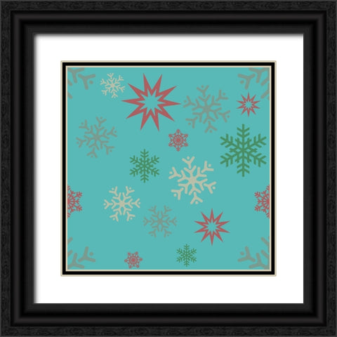 Beautiful Christmas X Black Ornate Wood Framed Art Print with Double Matting by Lavoie, Tina