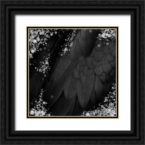 Mid-Summer Magik Noir Diamonds Black Ornate Wood Framed Art Print with Double Matting by Lavoie, Tina