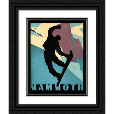 Mammoth Mountain Winter Sports II Black Ornate Wood Framed Art Print with Double Matting by Lavoie, Tina