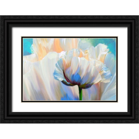 Coco In Love Black Ornate Wood Framed Art Print with Double Matting by Lavoie, Tina