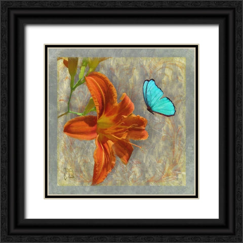 Afternoon In Tuscany Black Ornate Wood Framed Art Print with Double Matting by Lavoie, Tina