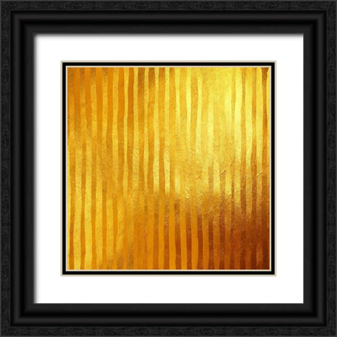 Stripes D Or Black Ornate Wood Framed Art Print with Double Matting by Lavoie, Tina