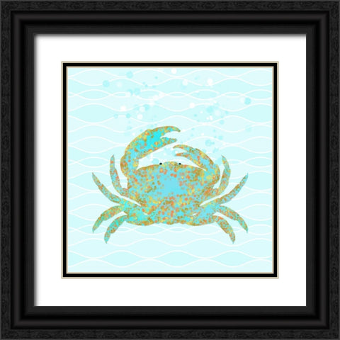 Kramer Crab Black Ornate Wood Framed Art Print with Double Matting by Lavoie, Tina