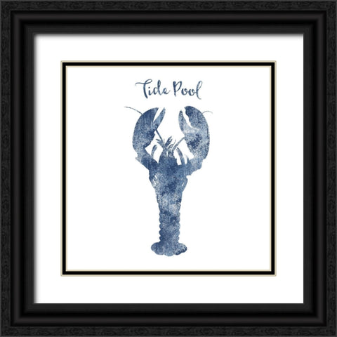 Lobster Tide Pool Black Ornate Wood Framed Art Print with Double Matting by Lavoie, Tina