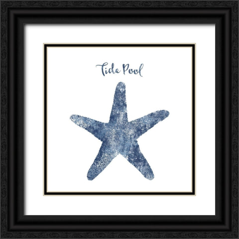 Starfish Tide Pool Black Ornate Wood Framed Art Print with Double Matting by Lavoie, Tina