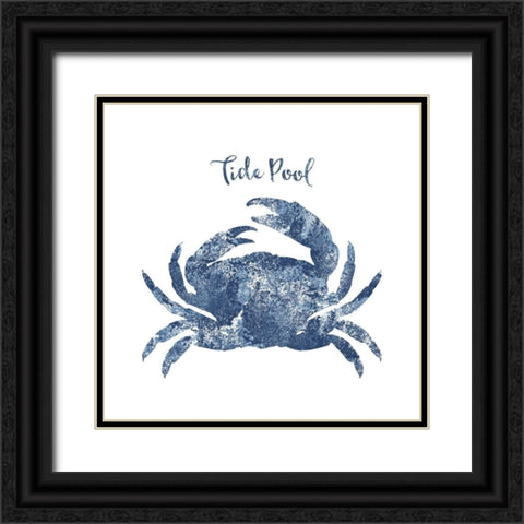 Tide Pool Crab Black Ornate Wood Framed Art Print with Double Matting by Lavoie, Tina