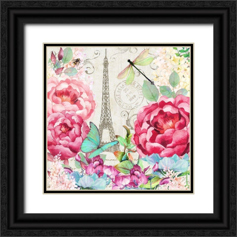 Le Printempsa Paris Black Ornate Wood Framed Art Print with Double Matting by Lavoie, Tina