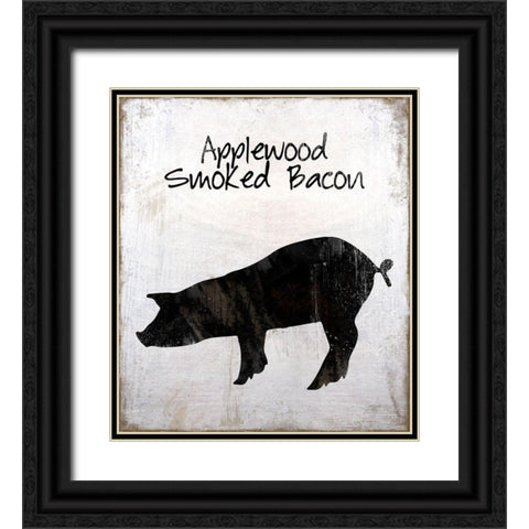 Applewood Smoked Bacon Black Ornate Wood Framed Art Print with Double Matting by Lavoie, Tina
