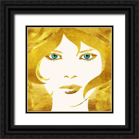 24 Karat Babe Black Ornate Wood Framed Art Print with Double Matting by Lavoie, Tina
