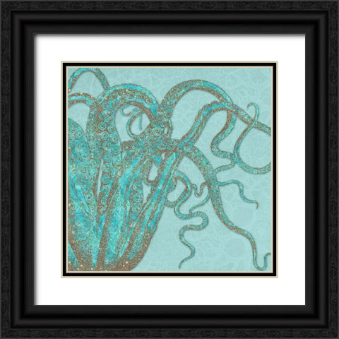 Tentacles Black Ornate Wood Framed Art Print with Double Matting by Lavoie, Tina