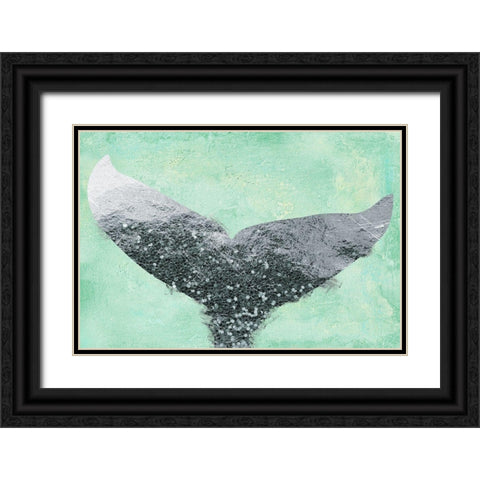 A Mermaids Tail I Black Ornate Wood Framed Art Print with Double Matting by Lavoie, Tina