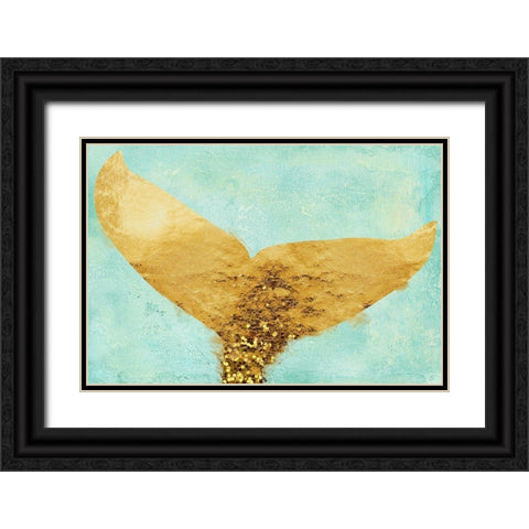 A Mermaids Tail II Black Ornate Wood Framed Art Print with Double Matting by Lavoie, Tina