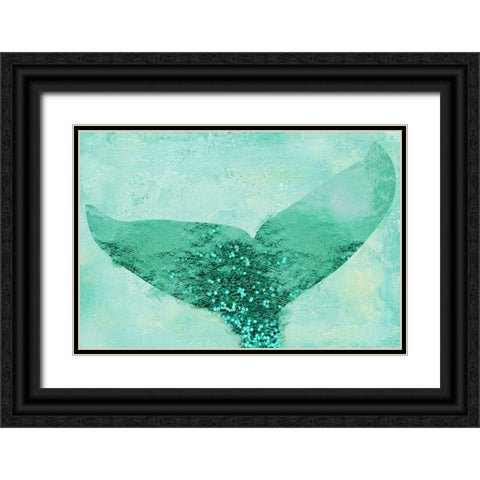 A Mermaids Tail III Black Ornate Wood Framed Art Print with Double Matting by Lavoie, Tina