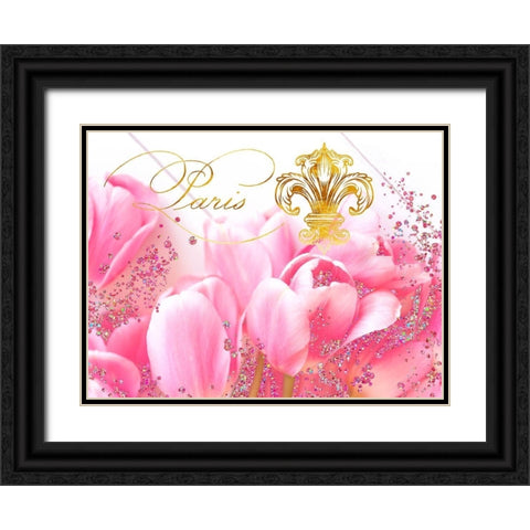 Wedding in Paris II Black Ornate Wood Framed Art Print with Double Matting by Lavoie, Tina