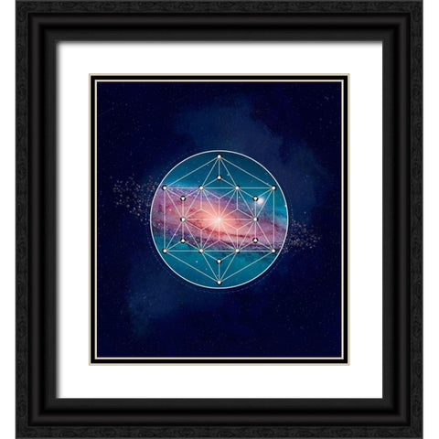 Galaxy One Black Ornate Wood Framed Art Print with Double Matting by Lavoie, Tina
