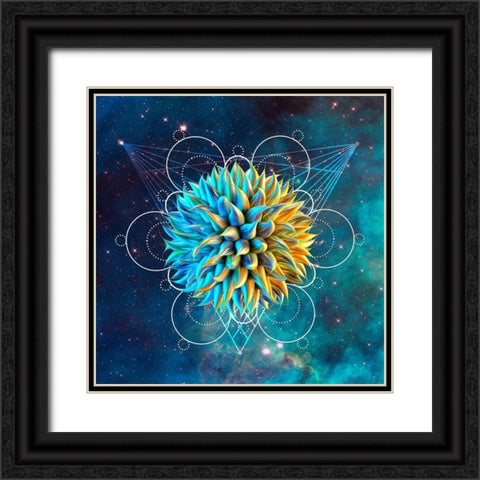 Untitled 32 Black Ornate Wood Framed Art Print with Double Matting by Lavoie, Tina