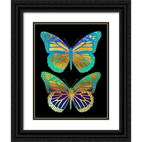 Danaus Plexippus Psychedelicus I Black Ornate Wood Framed Art Print with Double Matting by Lavoie, Tina