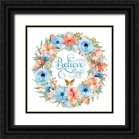 Believe in Magic Black Ornate Wood Framed Art Print with Double Matting by Lavoie, Tina