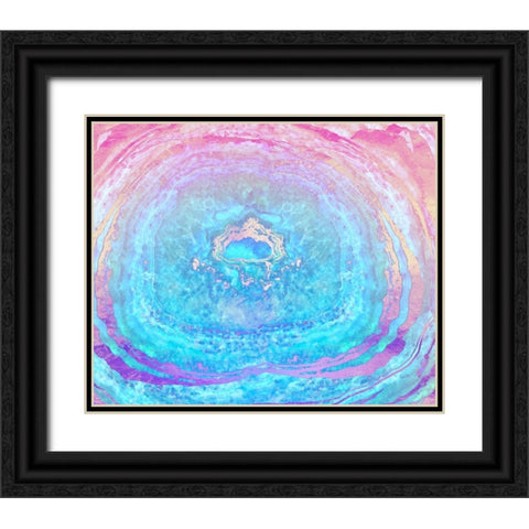 ether Black Ornate Wood Framed Art Print with Double Matting by Lavoie, Tina