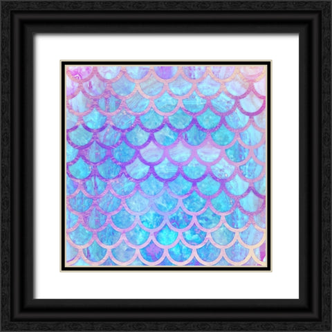 Mystical Mermaid Black Ornate Wood Framed Art Print with Double Matting by Lavoie, Tina