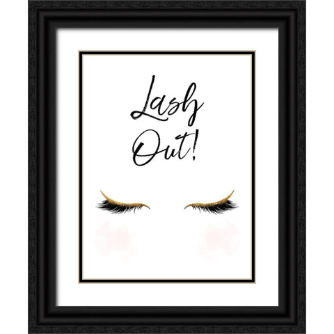Lash Out Black Ornate Wood Framed Art Print with Double Matting by Lavoie, Tina