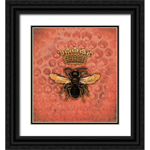 Honeycomb Queen Black Ornate Wood Framed Art Print with Double Matting by Lavoie, Tina