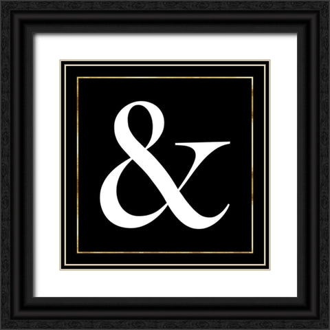 Ampersand Black Ornate Wood Framed Art Print with Double Matting by Lavoie, Tina