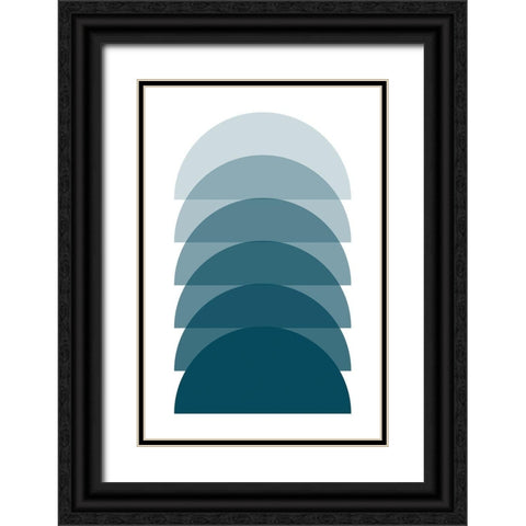 Sunset II Black Ornate Wood Framed Art Print with Double Matting by Lavoie, Tina