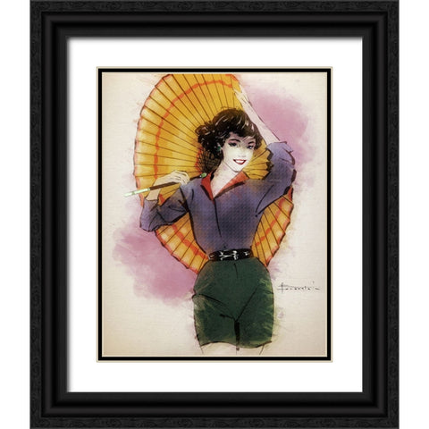 It Wont Be Long Black Ornate Wood Framed Art Print with Double Matting by TMBorenstein