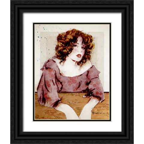 Just Chillin Black Ornate Wood Framed Art Print with Double Matting by TMBorenstein