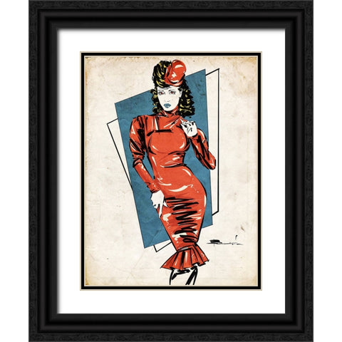 Out Of Time Black Ornate Wood Framed Art Print with Double Matting by TMBorenstein