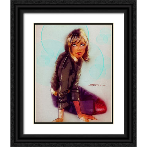 Penny Lane Black Ornate Wood Framed Art Print with Double Matting by TMBorenstein