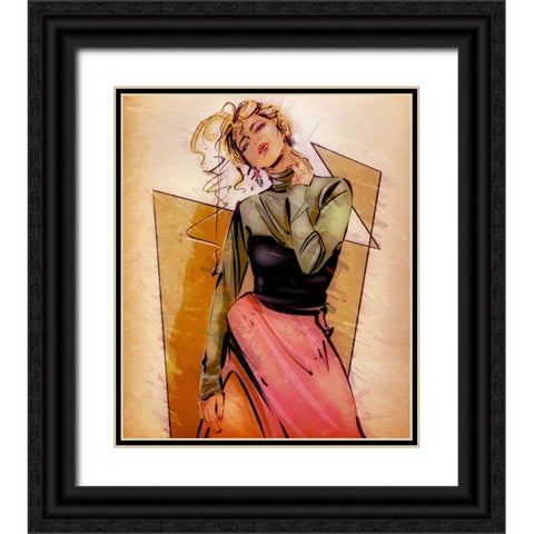 Cool Off Black Ornate Wood Framed Art Print with Double Matting by TMBorenstein