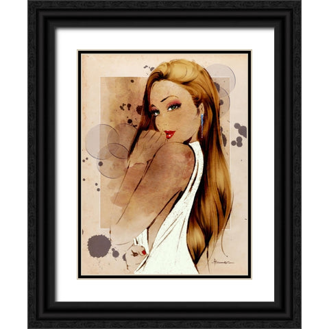 I Have A Secret Black Ornate Wood Framed Art Print with Double Matting by TMBorenstein