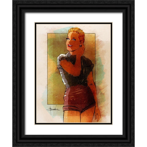 The Sun Is Up Black Ornate Wood Framed Art Print with Double Matting by TMBorenstein