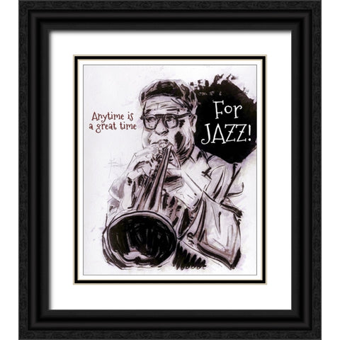 Anytime Is A Great Time Black Ornate Wood Framed Art Print with Double Matting by TMBorenstein