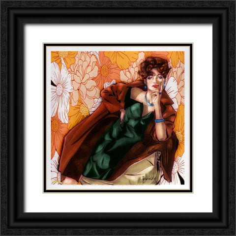 51 The Coat Black Ornate Wood Framed Art Print with Double Matting by TMBorenstein