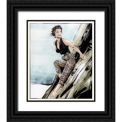 62 Wondering Black Ornate Wood Framed Art Print with Double Matting by TMBorenstein