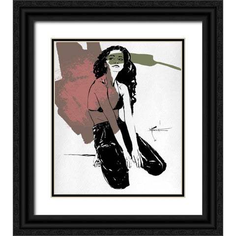 Mind Game Black Ornate Wood Framed Art Print with Double Matting by TMBorenstein