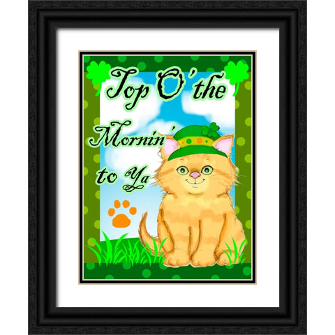 Top o The Mornin Black Ornate Wood Framed Art Print with Double Matting by Wade, Valarie