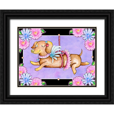 A Lot a Love Black Ornate Wood Framed Art Print with Double Matting by Wade, Valarie