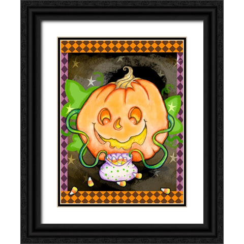 Treats 2 Black Ornate Wood Framed Art Print with Double Matting by Wade, Valarie