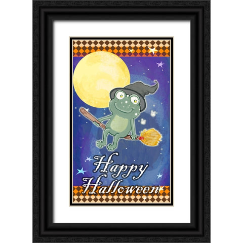 Flying High Black Ornate Wood Framed Art Print with Double Matting by Wade, Valarie