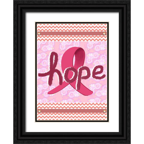 Garden of Hope Black Ornate Wood Framed Art Print with Double Matting by Wade, Valarie