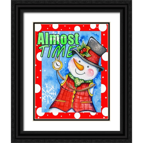 Almost Time Black Ornate Wood Framed Art Print with Double Matting by Wade, Valarie