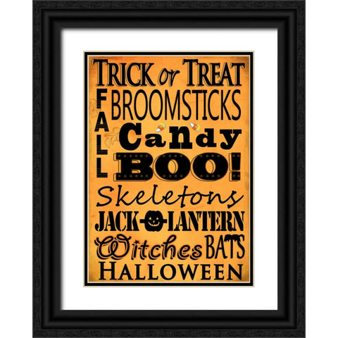Spirited Sayings Black Ornate Wood Framed Art Print with Double Matting by Wade, Valarie