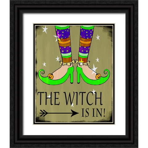 The Witch Is In Black Ornate Wood Framed Art Print with Double Matting by Wade, Valarie