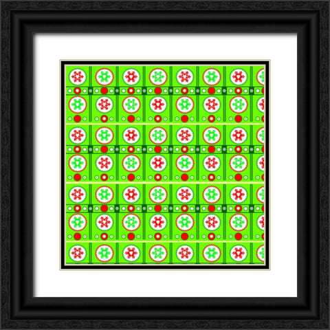 Love snow flakes Black Ornate Wood Framed Art Print with Double Matting by Wade, Valarie