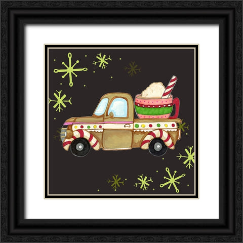 One Sweet Truck Black Ornate Wood Framed Art Print with Double Matting by Wade, Valarie