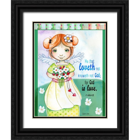 He That Loveth Not Black Ornate Wood Framed Art Print with Double Matting by Wade, Valarie